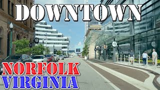 Norfolk - Virginia - 4K Downtown Drive