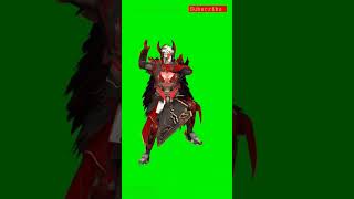 blood raven x suit emote green screen animation