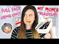 FULL FACE ONLY USING MY MOM'S MAKEUP! ♡ | ohemgeeitsmaya