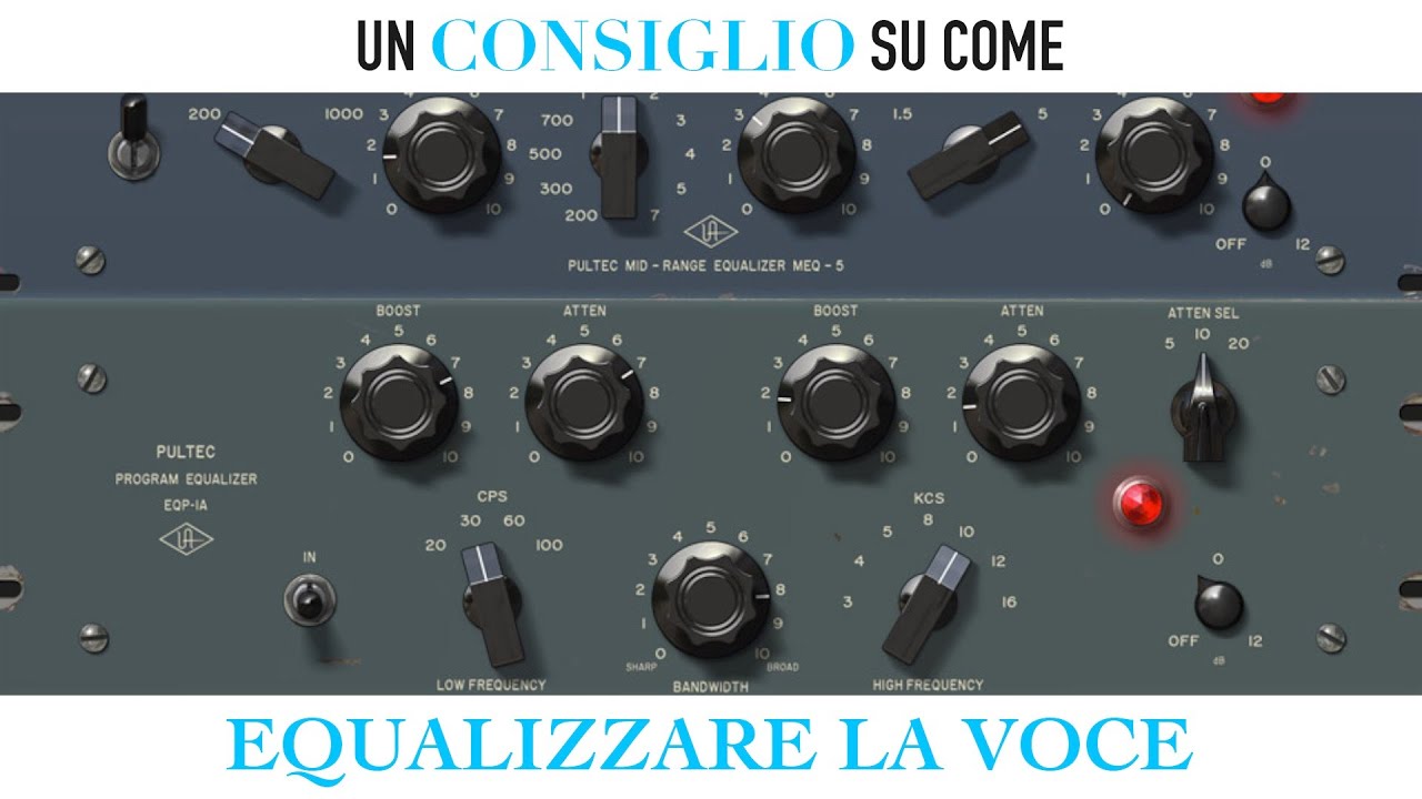 Mixing: un consiglio su come equalizzare la voce