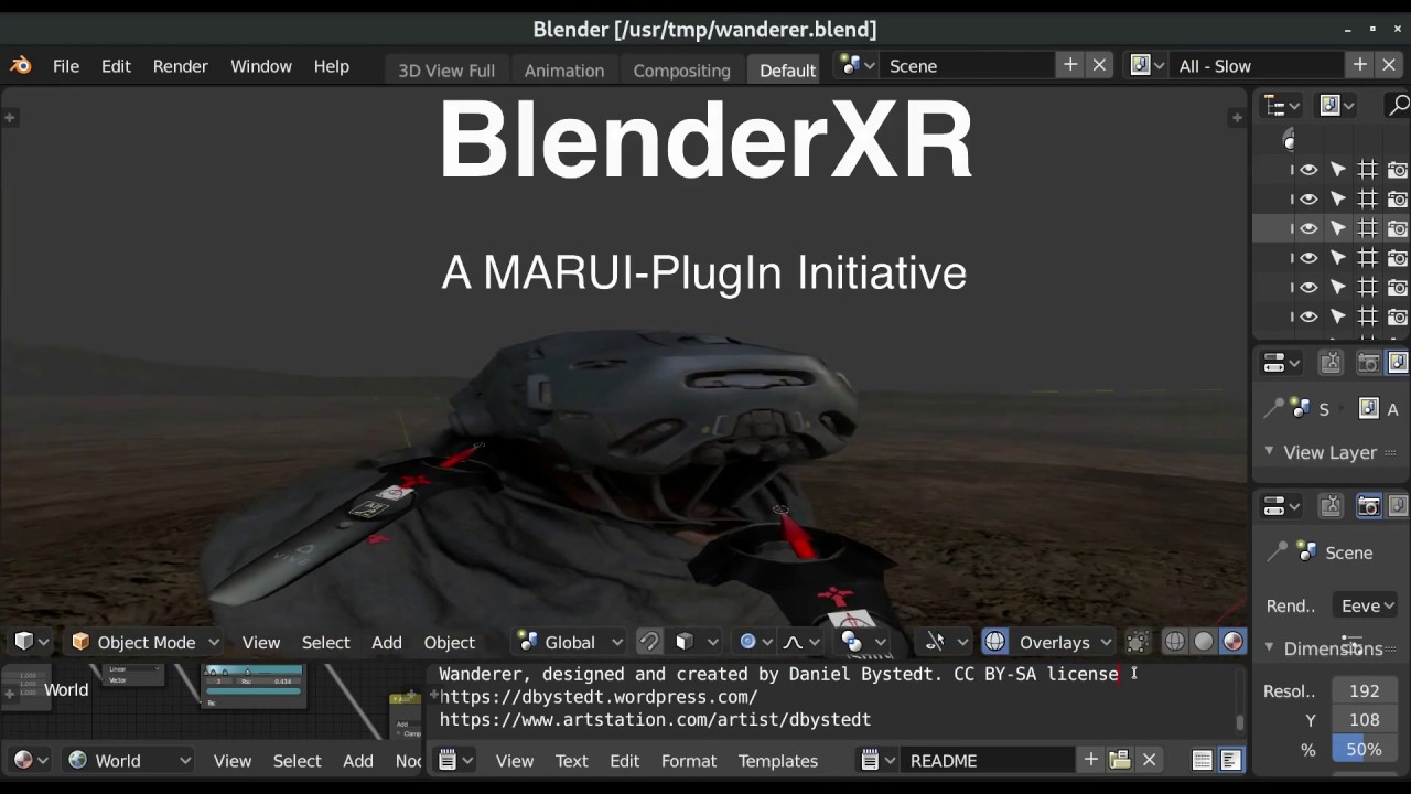 BlenderXR new navigation mode: Joystick