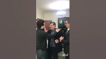 سمو ولي العهد يزور الفنان ربيع شهاب في منزله 