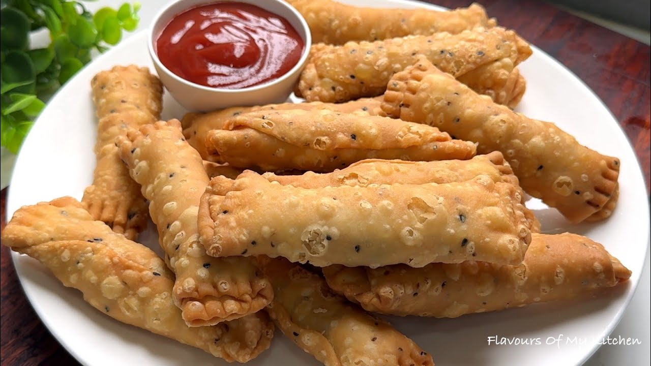 Aloo Matar Samosa Roll Recipe | Winter Special Snacks | क्रिस्पी आलू मटर समोसा रोल कैसे बनाएं