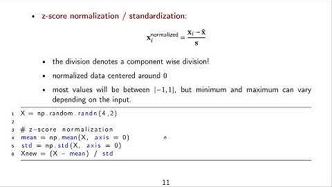 DLFVC - 10 - Input Data Normalization / Data Preprocessing