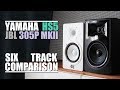 JBL 305P MKII  vs Yamaha HS5  ||  6-Track Comparison