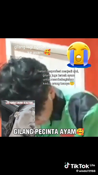 viral ojol, sedang memakan ayam