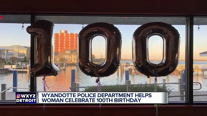 Wyandotte police officers throw birthday party for...