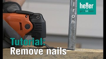 Tutorial: How to cut off nails with Quality Blades #hellertv #QualityBlades #multitoolblades