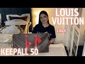 LOUIS VUITTON KEEPALL 50 RED I LOUIS VUITTON KEEPALL MONOGRAM CANVAS RED I REVIEW I Mary´s Closet