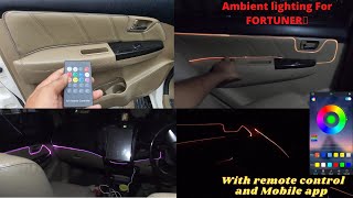 Ambient Lighting for For Fortuner 3.0? Jaan Daal Di Lights ne