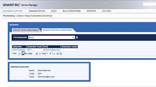Adtran SmartRG Provisioning Entering Subscriber