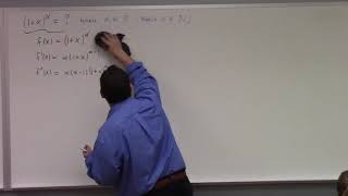 Calculus II: binomial series, 3-29-19