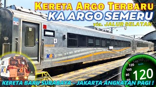 KERETA TERBARU SURABAYA JAKARTA JAM PAGI !! Perjalanan Naik KA ARGO SEMERU Surabaya Jogja Jakarta