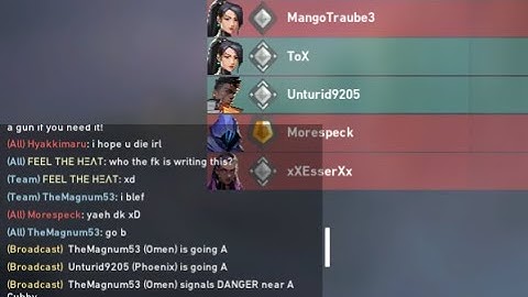 How to turn off Broadcast/ tactical team callouts chat,  Valorant