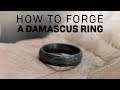 How I Forge A Damascus Ring