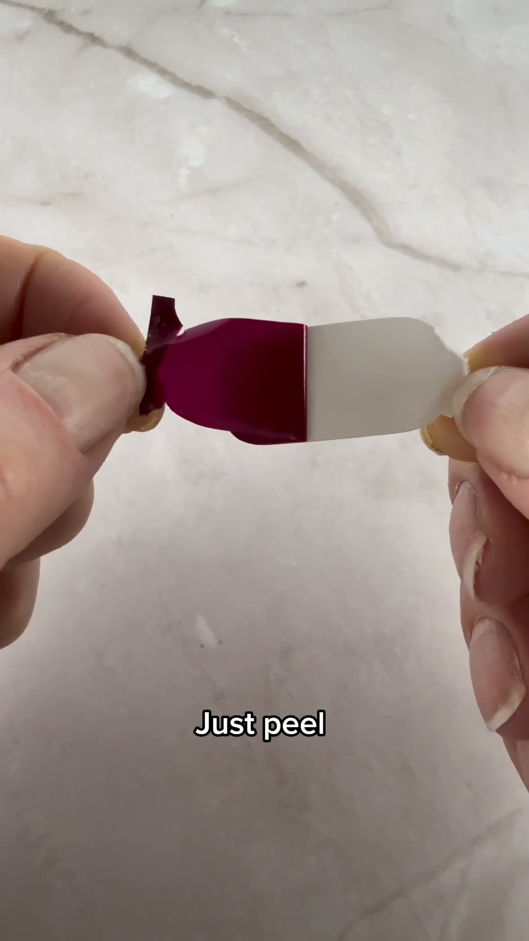 How to Apply Nail Polish Strips: Peel, Apply and Go applied on real nails