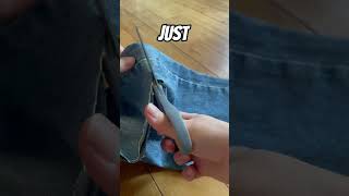how to turn jeans into Jean shorts! #sneaker #sneakerheads #sneakerhead