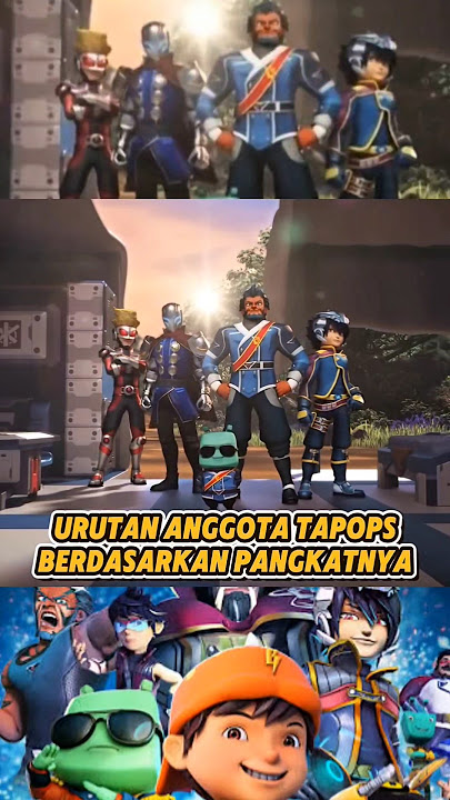 Anggota TAPOPS dan pangkatnya #boboiboy #boboiboygalaxy #monsta