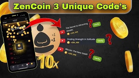 Zen Coin 3 New YouTube Code