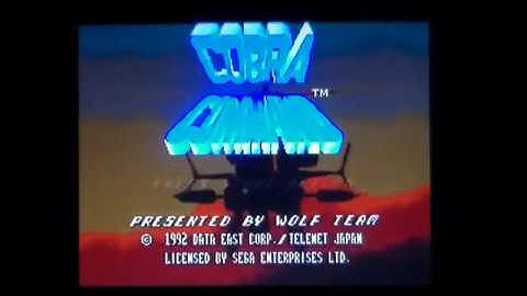 Cobra Command On SEGA Mega CD