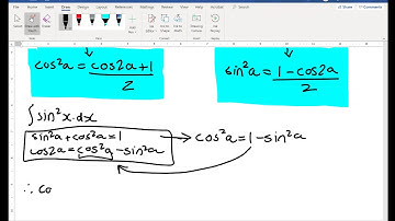 Integrating sin and cos with a power of 2