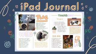 ✨iPad Journal ASMR✨ | Digital Bullet Journal | iPad Air | GoodNotes5 Journal | Free Template