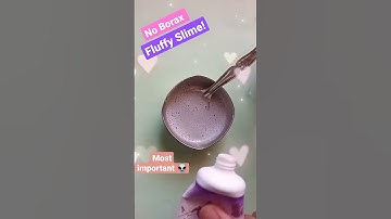 How to make Slime without Borax 💯 #shorts #slime #asmr #diy