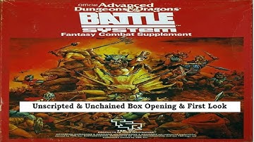 AD&D Battle System Fantasy Combat Supplement - Box Opening