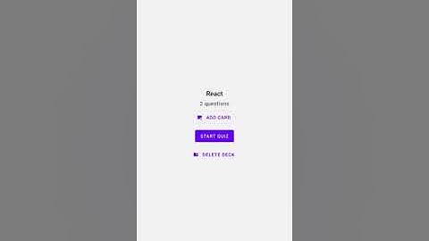 Udacity React Native Mobile App