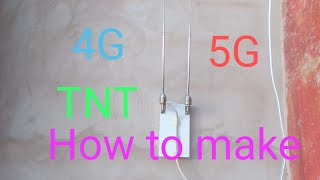 كيفية صنع هوائي إحترافي في المنزل بأدوات بسيطة جدا يقوم بإلطقط 4G TNT