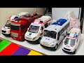 救急車のミニカー走る☆緊急走行テスト☆坂道走る｜ Ambulance miniature car runs! Emergensy driving test