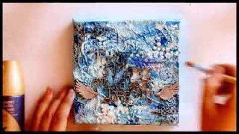 Follow your heart mixed media canvas