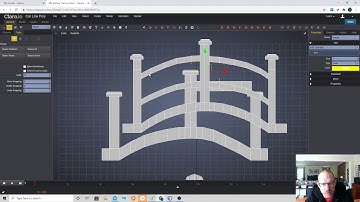 3D modeling on a Chromebook with Clara.io: Making a structure for a foot bridge