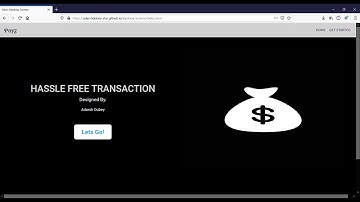 Basic Banking System - The Sparks Foundation - Adarsh Dubey