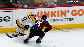 Predators' Filip Forsberg victimizes another Avalanche defenceman