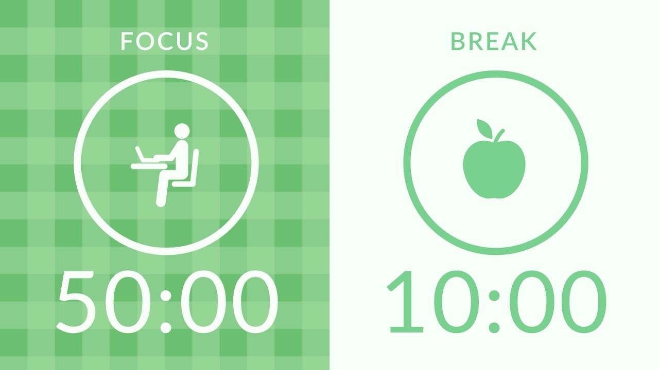 50/10 Pomodoro Timer with Green Noise 💚 Study with Me for Deep Focus ...