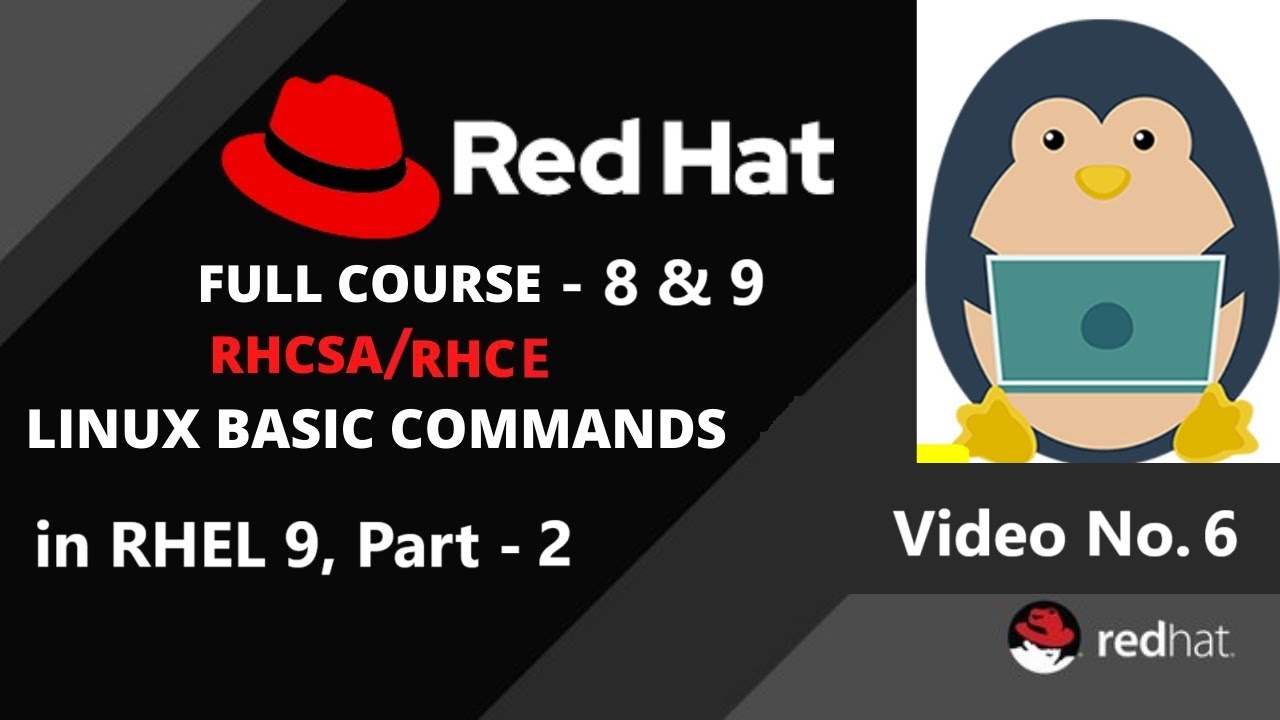 Basic Commands of Linux in RHEL - 9, Part - 2 - YouTube