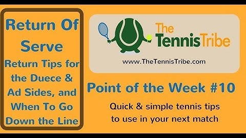 Tennis Return of Serve Tips & Strategies [For Doubles] - Deuce & Ad Side