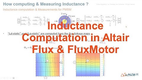 Inductance Computation in Altair Flux & FluxMotor