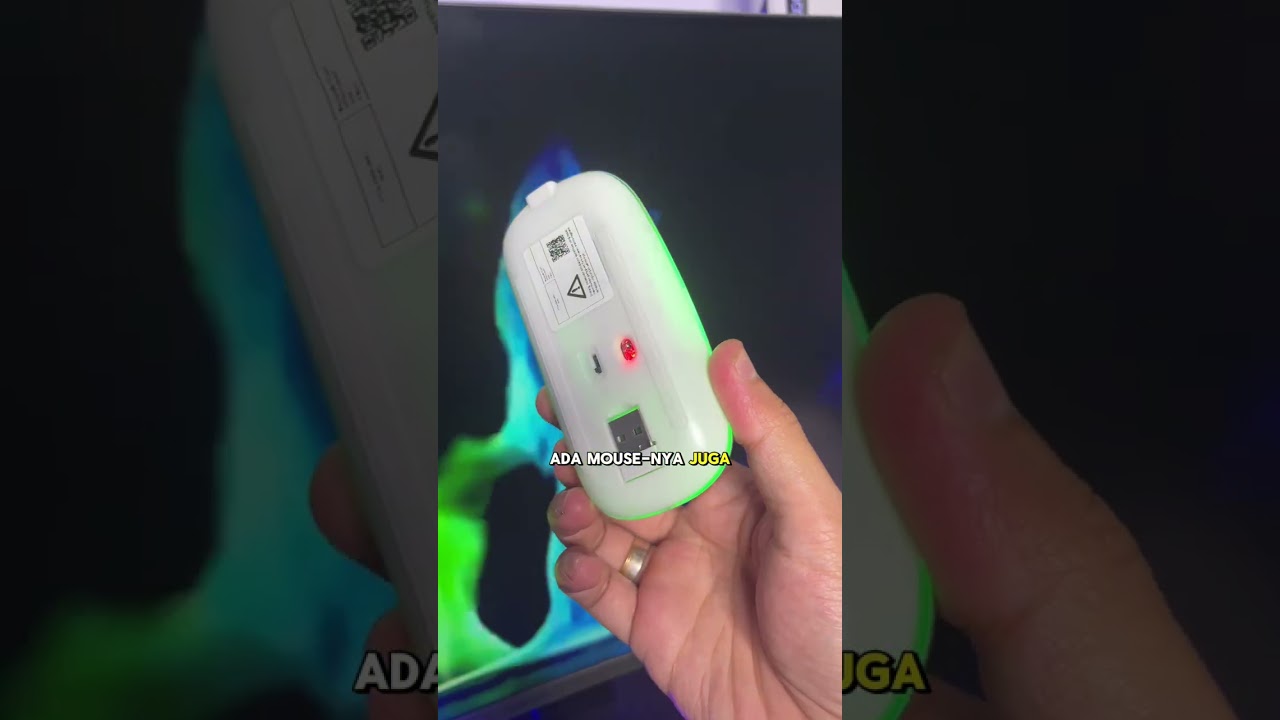 0182 Backlight Keyboard Nirkabel dan Mouse LED Bluetooth