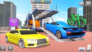 Real Robot Car Transporter Truck Airplane Flight Simulator - Android GamePlay 3D