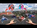 7 SPIDERMAN Vs SMILING WOMAN REAL LIFE ESCAPE 339.0 (Horror Parkour Pov Short) | Epic POV