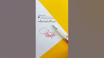 Hoorain Signature Design | How To Sign The Letter H #shorts