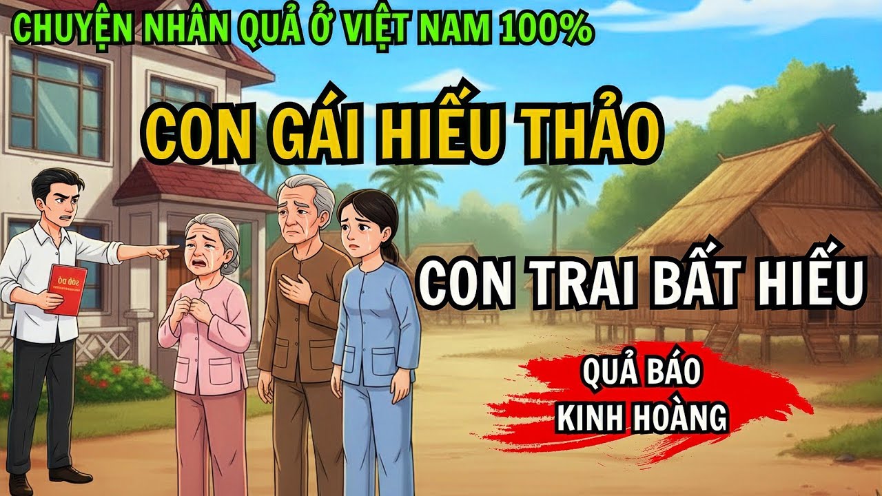 Chuyện Nhân Quả 100% Con Gái Hiếu Thảo, Con Trai Bất Hiếu. Nhận Ngay Quả Báo Kinh Hoàng!