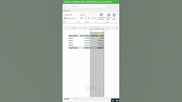Delete calculated field in pivot table | advance pivot table in excel