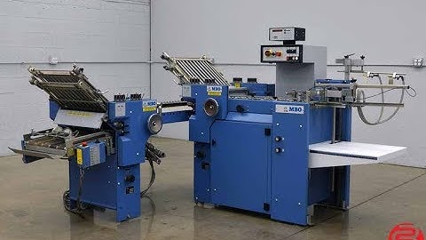 MBO B118 Pile Feed Paper Folder w/ 8 Page Unit