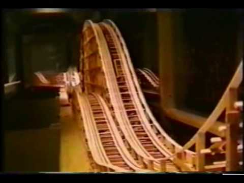 Wooden Roller Coaster Model - YouTube