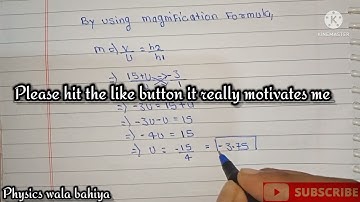 LIGHT REFLECTION AND REFRACTION CLASS 10 NUMERICALS || S CHAND SCIENCE BOOK Q NO 43 || PAGE NO 248.