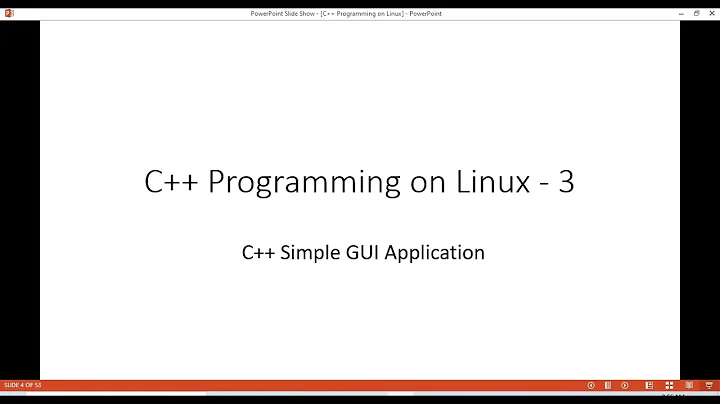 C++ Programming on Linux - Qt Simple GUI Application