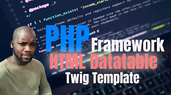 PHP MVC Framework HTML Datatable Twig Object PHP | Create Table | HTML Table | Server Side Table